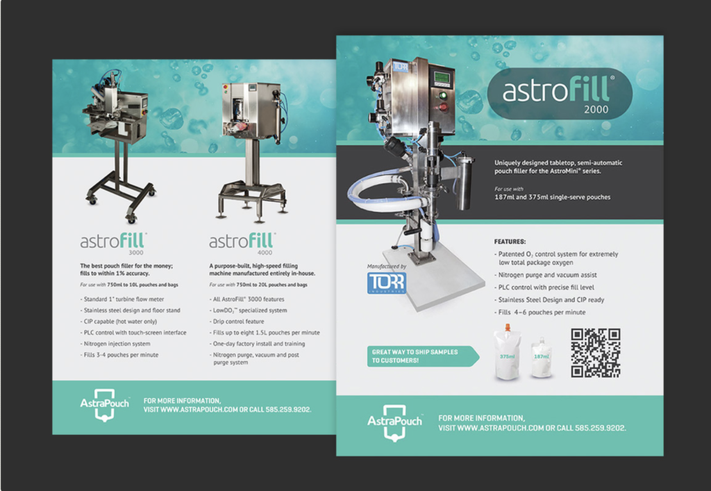 AstraPouch Marketing Materials Image