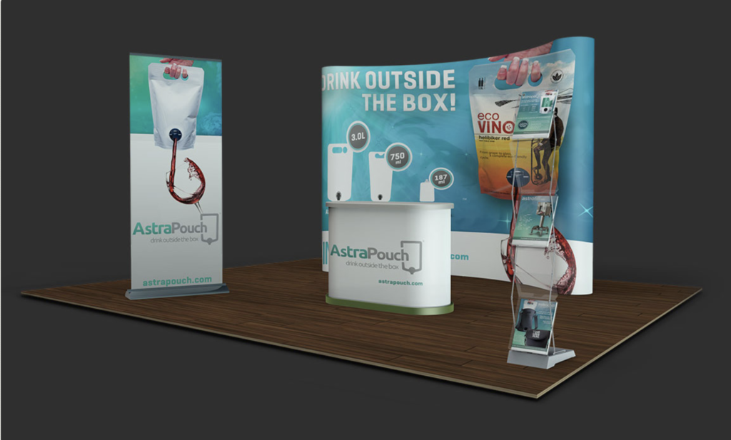 AstraPouch Tradeshow Booth Image